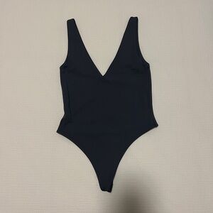 Aritzia Babaton Steel Grey/Blue Bodysuit